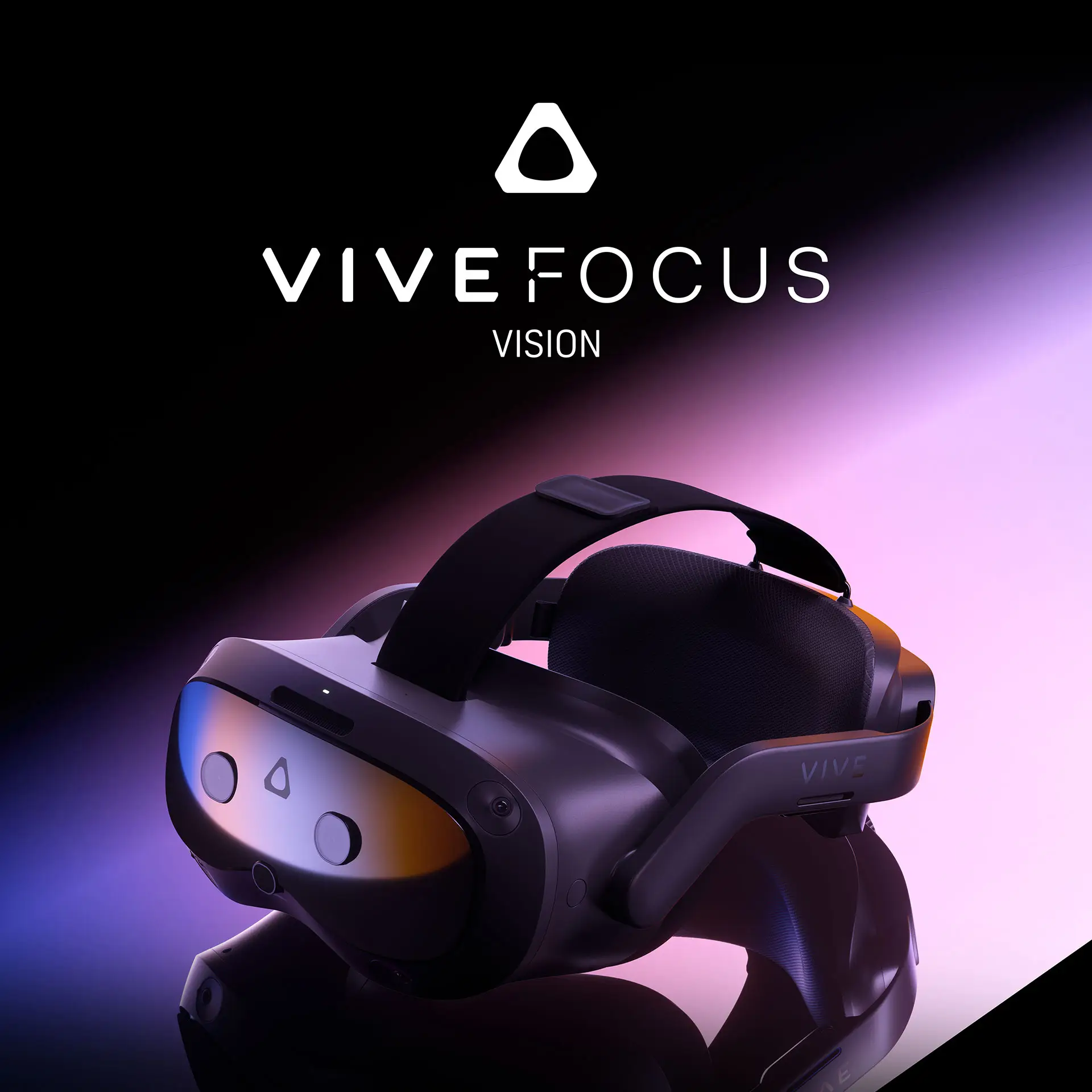 VIVE Focus Vision headset key visual, square crop