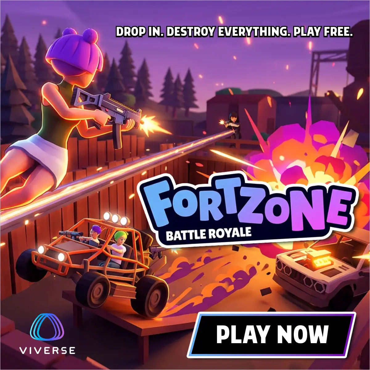FortZone Battle Royale campaign creative