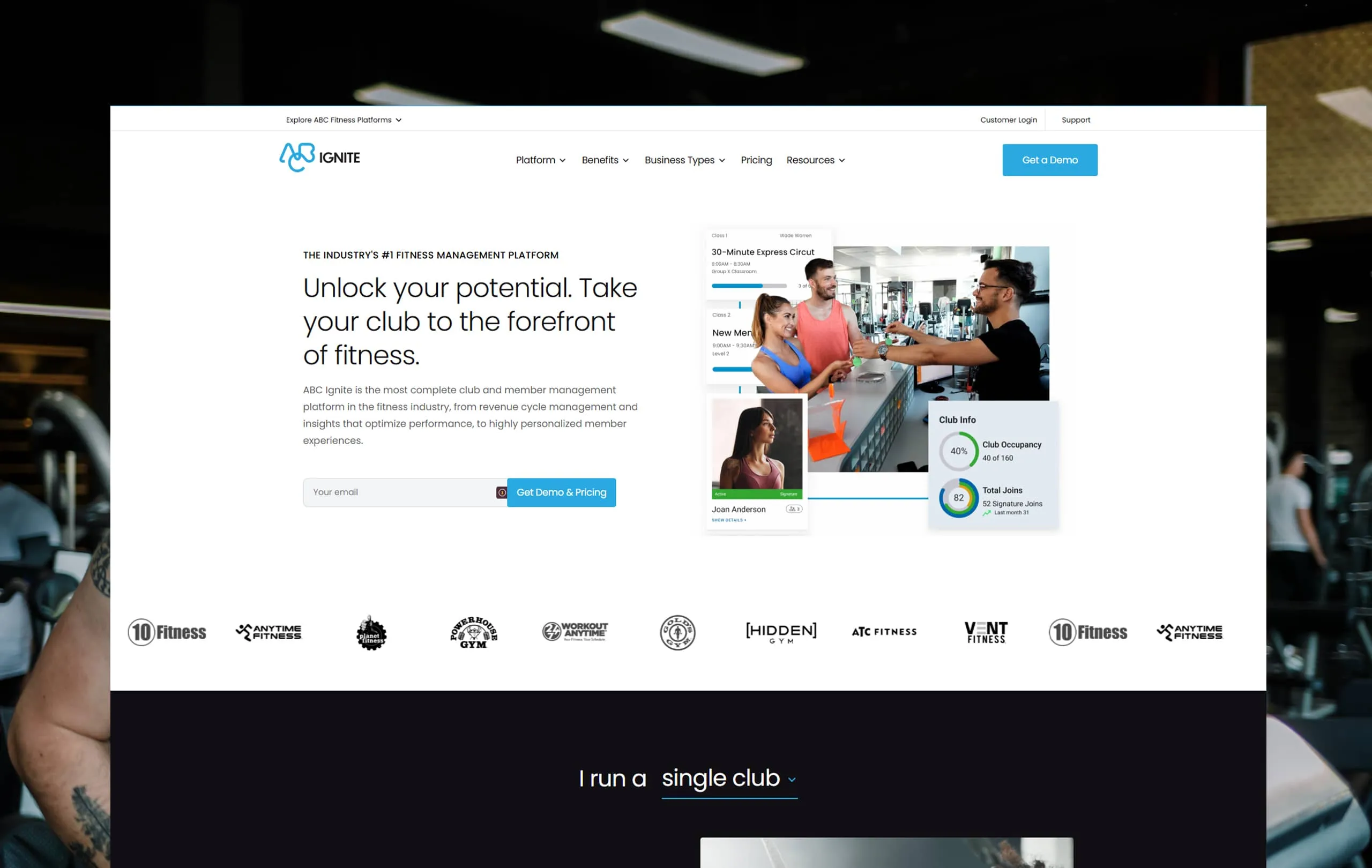 The ABC Ignite homepage, carrying the master identity