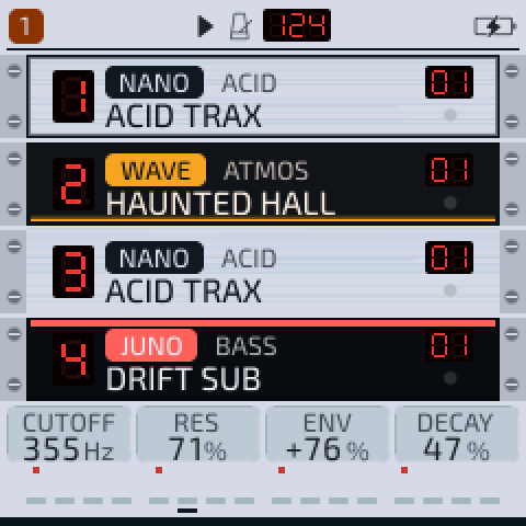 Home rack on a NANO track